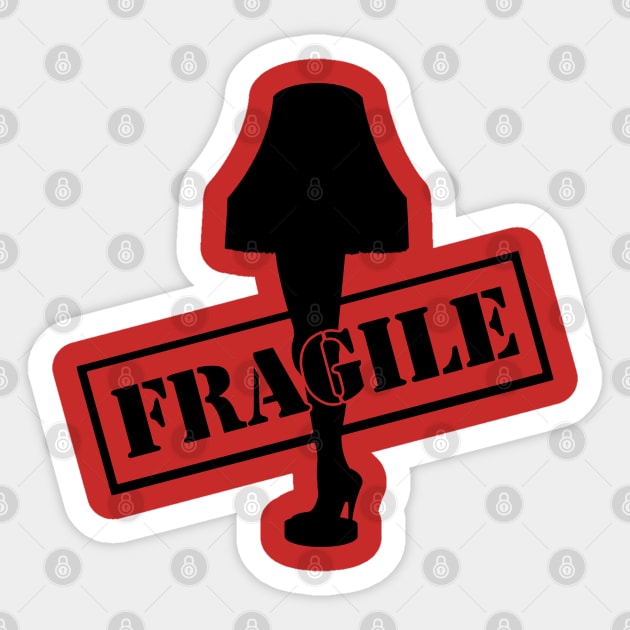 Leg Lamp Fragile Sticker by klance